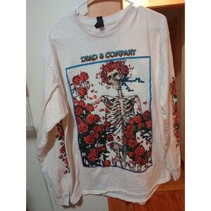 GRATEFUL DEAD-Woodcut Wheel-ROSES-2025 Sphere Las Vegas LONG Sleeve Large Gildan